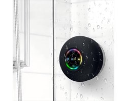 Bluetooth Luidspreker Douche Speaker Draadloze Draagbare Mini Hoorn Speaker Zuignap voor Badkamer Bass Stereo Trompet Draadloze Ondersteuning LED Licht voor Douche Thuis en Buiten Etc