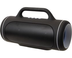 BRAINZ LED Boombox - Krachtige speakers - Bluetooth speaker - Zwart