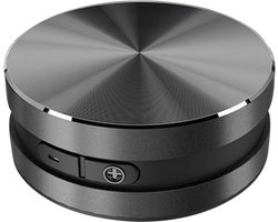 Draadloze luidspreker met botgeleiding - Resonantie-zuignapluidspreker - Waterdicht ontwerp - Muziekspeler - Geschikt voor gebruik in badkamer en douche Bluetooth-luidspreker - Metalen behuizing met zuignap - Zwart (1,97'' x 1,97'' x 0,98'')