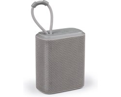 Draagbare Bluetooth Speaker 5.3 - Draadloze Muziekbox met AUX en FM Radio - Partybox met 4 uur Speeltijd - Compact en Lichtgewicht - Grijs