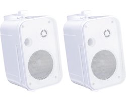 E-Audio B418 3,5"" 2-weg miniluidsprekers met ophangbeugel (8 Ohm 100 W) - Set van 2 - Wit