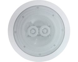 E-Audio Ronde Plafondluidspreker met Dubbele Offset-Tweeters - 120W Geluidsprestaties