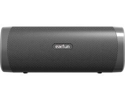 EarFun UBOOM L - Bluetooth Speaker - 28 uur Batterijduur - IPX7 Waterbestendig - Ingebouwde Microfoon - Krachtig 360° Geluid - Zwart