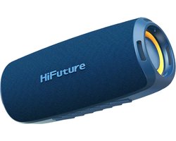 Hifuture Gravity luidspreker - Bluetooth speaker draadloos 5.3 - 12 Uur Speeltijd - IPX7 Waterdicht - Schakelen Tussen Twee Bluetooth-Apparaten - RGB LED-Licht - Kleur Blauw