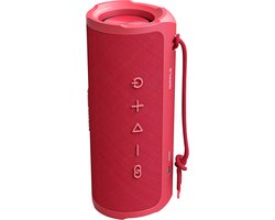 HiFuture Ripple-Luidspreker: Bluetooth 5.3, Draagbare krachtige basluidspreker, tot 12 uur speeltijd, 30 W draadloze muziekdoos, IPX7 water- en stofbestendig, 10 meter bereik, 10 W snel opladen, Kleur (Rood)