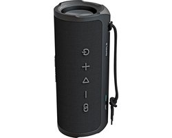 HiFuture Ripple-Luidspreker: Bluetooth 5.3, Draagbare krachtige basluidspreker, tot 12 uur speeltijd, 30 W draadloze muziekdoos, IPX7 water- en stofbestendig, 10 meter bereik, 10 W snel opladen, Kleur Zwart