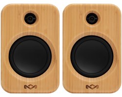 House of Marley Get Together Duo 2 Bluetooth Boekenplank Speakers - Draadloze Speaker - Hifi speakers - Stereo Set - Home Audio - FSC Bamboo Hout - Versie 2