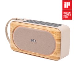 House of Marley Roots Solar bluetooth speaker - Draadloze compacte speaker - Ingebouwde Flesopener - Solar Powerbank - Waterproof - 19 uur Batterijduur - Gemaakt van Duurzame Materialen - Cream