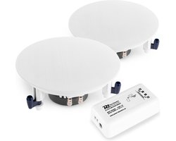 Inbouw speaker - 2x plafond speaker Power Dynamics ESCS6 + Bluetooth versterker Power Dynamics BT10 - Complete set voor kantoor, hal, wachtkamer, etc.