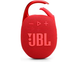 JBL Clip 5 - Draagbare Bluetooth Mini Speaker - Met Haak om te hangen - Draadloos Muziek Box - 12 uur - Waterbestendig - IP67 - Rood