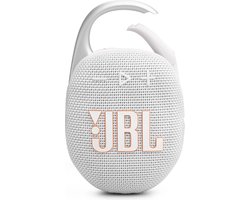 JBL Clip 5 - Draagbare Bluetooth Mini Speaker - Met Haak om te hangen - Draadloos Muziek Box - 12 uur - Waterbestendig - IP67 - Wit
