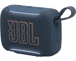 JBL Go 5 - Draadloze Bluetooth Mini Speaker – Voor Onderweg en Thuis – Sfeerverlichting - Draadloos Muziek Box – Boxje - 10 uur - IP68 - Waterdicht - Blauw