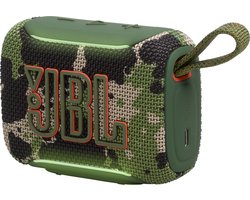 JBL Go 5 - Draadloze Bluetooth Mini Speaker – Voor Onderweg en Thuis – Sfeerverlichting - Draadloos Muziek Box – Boxje - 10 uur - IP68 - Waterdicht - Squad - Camouflage - Groen