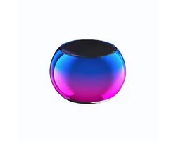 M3 Bluetooth Mini Speaker – Draagbare Blue Tooth 5.0 draadloos luidspreker – stereo – Handsfree microfoon- Paars/Blauw
