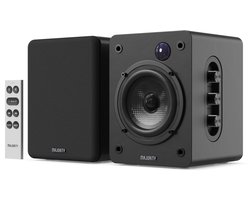Majority D50X Bookshelf Speakers - Bluetooth - 60 W - Ingebouwde Versterker - Zwart
