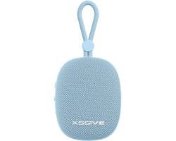 Mini Speaker Bluetooth 5.3 - 12+ Uur Afspeeltijd - Spatwaterbestendig - Draadloze Speakers Klein - Blauw