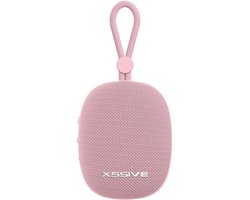 Mini Speaker Bluetooth 5.3 - 12+ Uur Afspeeltijd - Spatwaterbestendig - Draadloze Speakers Klein - Rose Goud