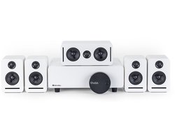 Monaco 5.1 Draadloos Home Cinema Systeem - Dolby Atmos - WiSA Technologie - Ultra-Lage Latentie - Surround Sound Set - Wit