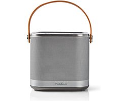 Multiroom Speaker | Wi-Fi | Handheld Ontwerp / Tafelmodel | 30 W | App-gestuurd | Nedis® N-Play | Batterij speelduur: Tot 6 Uur | Handgreep | Grijs