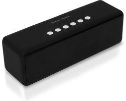 NBY 5510 Krachtige Bluetooth Speaker - 20W Surround Sound Draadloze Luidspreker - 10 Meter Bereik & 8 Uur Draadloos Muziek Afspelen Zonder Opladen - Zwart