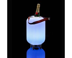 Nikki Amsterdam | The.Lampion | S-35 | Multicolor LED verlichting | Bluetooth Speaker | Wijnkoeler | Champagnekoeler | Ijskoeler | Ice Bucket | Ijsemmer | Tuin Verlichting | Feest Verlichting | Met gratis App bedienbaar | Koppelbaar