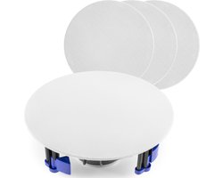 Plafond speaker (4x) geluidsinstallatie - Power Dynamics NCBT604 - 120W - 6.5'' - Wit