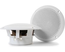 Plafondspeakers - Vonyx MSV65 - 6,5'' inbouw speakers - Spatwaterdicht - 100W - Wit