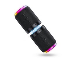 Ryoudavell - 2-in-1 Magnetische Bluetooth Speaker - Splitsbare Draadloze Luidspreker - Bluetooth 5.4 & TWS - RGB LED Verlichting - 2000mAh Batterij - Zwart