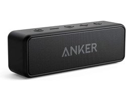Soundcore 2 Bluetooth-luidspreker by Anker - Fantastisch geluid - Enorme bas met dubbele basdrivers - 24-uurs accu - Verbeterde IPX7 waterbescherming - Draadloze luidspreker voor iPhone en Samsung - Zwart