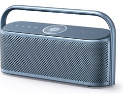 soundcore by Anker Motion X600 Draadloze Bluetooth Speaker – 50W Geluidsvermogen – Immersive Spatial Audio – 5 Drivers en 5 Versterkers – 12 Uur Speeltijd – IPX7 Waterdicht – USB-C Opladen – Blauw