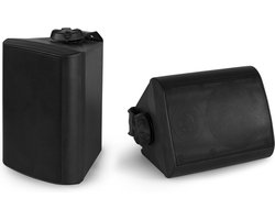 Speakerset voor binnen en buiten - Power Dynamics BGO40 zwarte 4 speakerset voor tuin, te