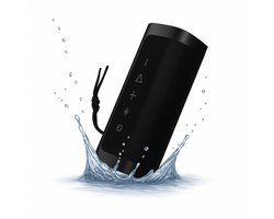 SyncGear Bluetooth Speaker met RGB Verlichting - 12.5 Watt Vermogen - Muziek Box - Draadloze Speaker Met TWS Ondersteuning & 5.3 Bluetooth - Kleur: Zwart