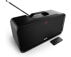 Teufel BOOMSTER - Bluetooth stereo speaker met DAB+ /FM - Lange speelduur - Spatwaterdicht IPX5 - nachtzwart