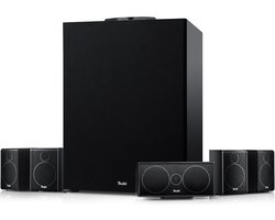 Teufel CONSONO 25 CONCEPT Surround Power Edition 5.1 set - Home cinema set incl. subwoofer met geïntegreerde bluetooth AV-ontvanger - zwart