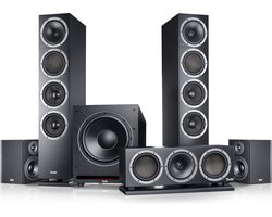 Teufel THEATER 500 Surround 5.1-Set - Suround set met 1x actieve subwoofer - 1x centerspeaker en 2x dipool - Tot 80 m² - zwart