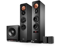 Teufel Ultima 40 ACTIVE 3 Club Edition - 4.1 bluetooth surroundsysteem met actieve vloerstaanders, draadloze actieve rearspeakers en krachtige subwoofer, basreflex, ingebouwde versterker, HDMI ARC CEC‌ - zwart