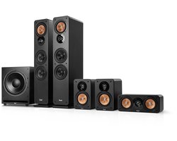 Teufel ULTIMA 40 Surround Power Edition 5.1-Set - Home cinema set met 2 vloerstaande speakers - 2 boekenplankspeakers - Centerspeaker en XXL subwoofer - zwart