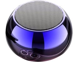 TuseRxln Draagbare speaker – Bluetooth-luidspreker – Waterdichte minispeaker met subwoofer – 1 stuks – Zwart