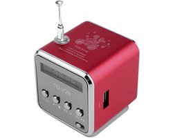 TuseRxln USB-speaker – MP3-speler – Stereo FM-radio met SD/TF-kaartondersteuning – 1 stuks – Zwart