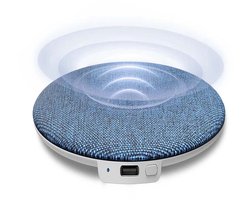 Ultradunne luidspreker voor onder het kussen, speciaal ontworpen voor tijdens het slapen, Bluetooth 5.4, Hi-Fi geluidskwaliteit, met een slaaptimer om je te helpen in slaap te vallen en te ontspannen, ultralange batterijduur van 20-48 uur, blauw.