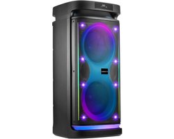 VolkanoX Paramount Bluetooth Party Speaker - Incl. Microfoon - 320 watt - Karaoke - LED-verlichting - TWS - Gitaar ingang
