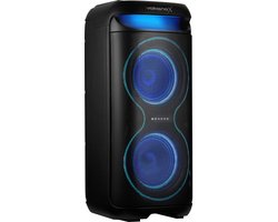 VolkanoX Partybox VXP200 - Bluetooth Speaker 160W - Muziek Box - LED Verlichting - TWS Koppelbaar - Microfoon Ingang - Zwart