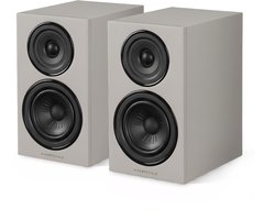 Wharfedale Diamond 12.1i Boekenplank Speakers – Stereo Hifi Set – 2-weg Luidsprekers – Compact Formaat – Passieve Speakers – Grijs