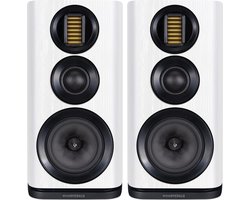 Wharfedale EVO 4.2 – Boekenplankluidsprekers - Kevlar basweergave - AMT tweeters – Wit (per paar - 2 stuks)