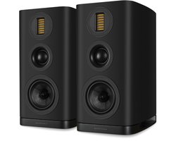 Wharfedale EVO 5.2 Boekenplank Speakers - Hifi Stereo Set - Passieve Speaker - 3-Weg Luidsprekers - Zwart
