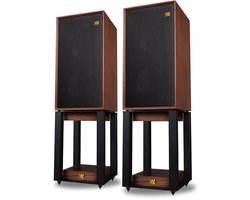 Wharfedale Linton Speakers met Luidspreker standaard - Hifi Stereo Set - Luidspreker Boxen - 3-weg Luidspreker - Set van 2 - Walnoot