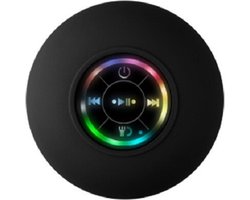 WiseGoods Premium Bluetooth Speaker Waterproof - RGB LED USB - Soundbar Badkamer - Douche Speakers - Muziek - Cadeau - Zwart