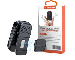 Xssive BS14 Draagbare Bluetooth Speaker met Magnetische Clip - Mini Bluetooth Speaker - Handsfree Bellen - Geschikt voor Wandelen, Onderweg, Fiets & Outdoor