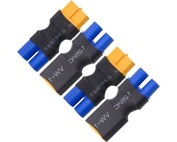 2 Paar EC3 Connectoren voor XT60 naar EC3 Plug - Geschikt voor RC Drones, Auto's en Lipo NiMH Accu's