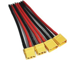 2 Pairs XT90 Male en Female Plugs met 150mm 10AWG Silicone Wire - XT-90 Male Female Connector met Silicone Kabel - XT90 Pigtail voor RC Lipo Battery en FPV Drone